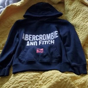 Abercrombie Navy blue hoodie boys 7/8
